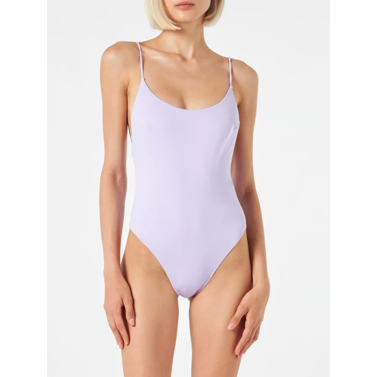 MC2 Saint Barth Lilac One Piece Swimsuit