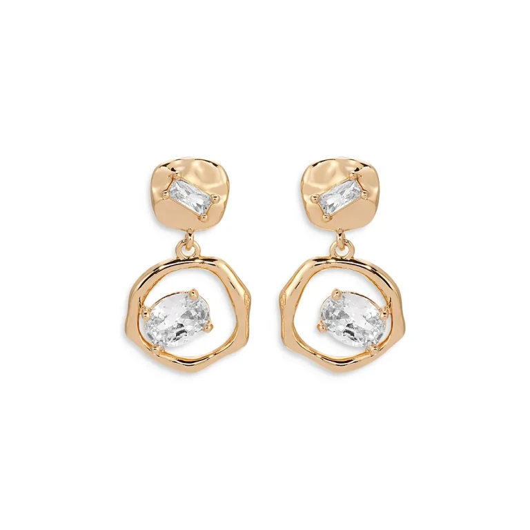 Ettika Organic Crystal Drop Earrings