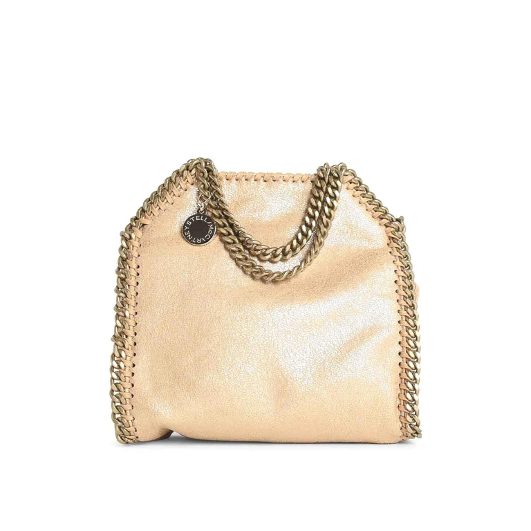 Stella McCartney Falabella Tiny tas van glanzend suède met stippen