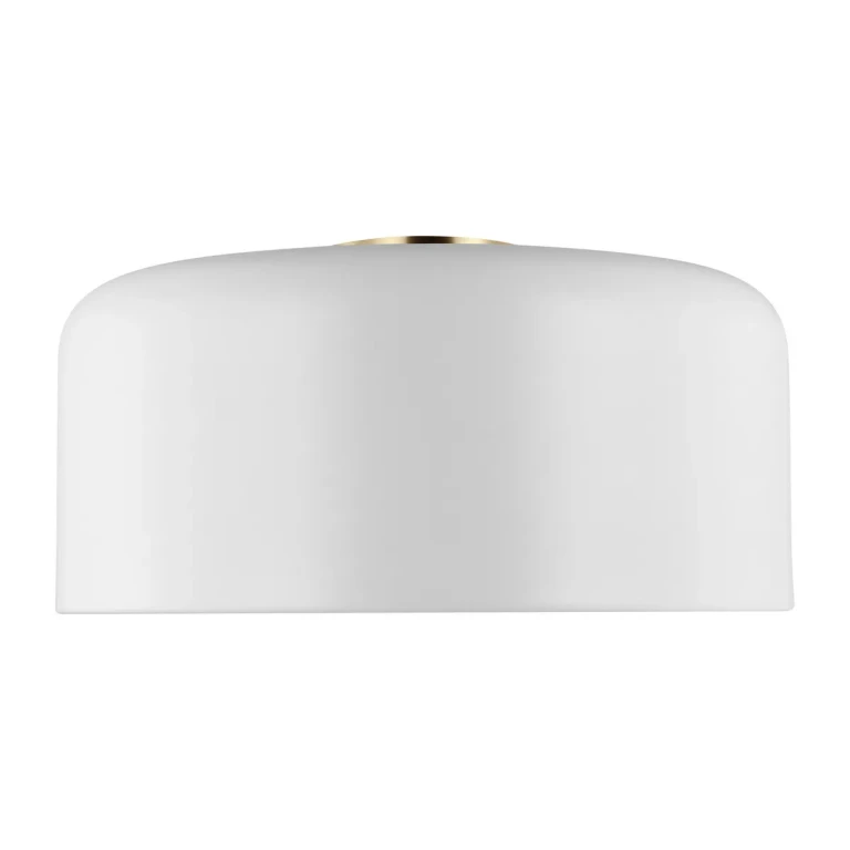 Malone 1-Light LED Flushmount Ceiling Light in Matte White