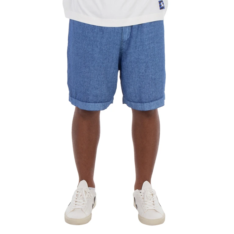Burberry Equestrian Knight Applique Linen Shorts