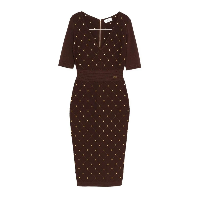 Elisabetta Franchi Robe Courte - Marron