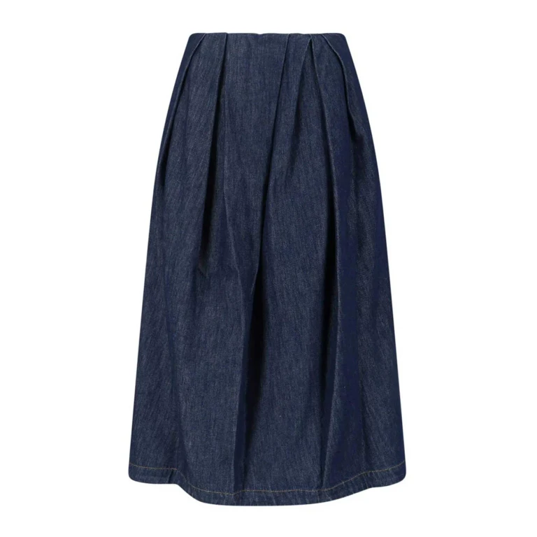 Dries Van Noten Jupe Midi - Bleu