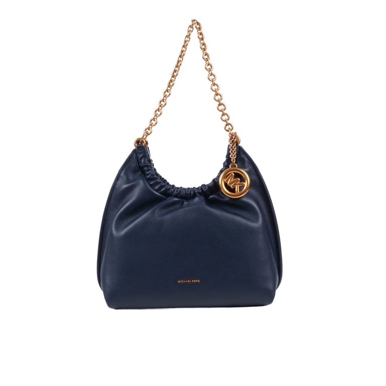 Michael Kors MD CINCH POUCHETTE Blue Cow Leather Handbag - Women