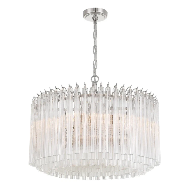 Polished Nickel Chandelier from the Lofton Collection