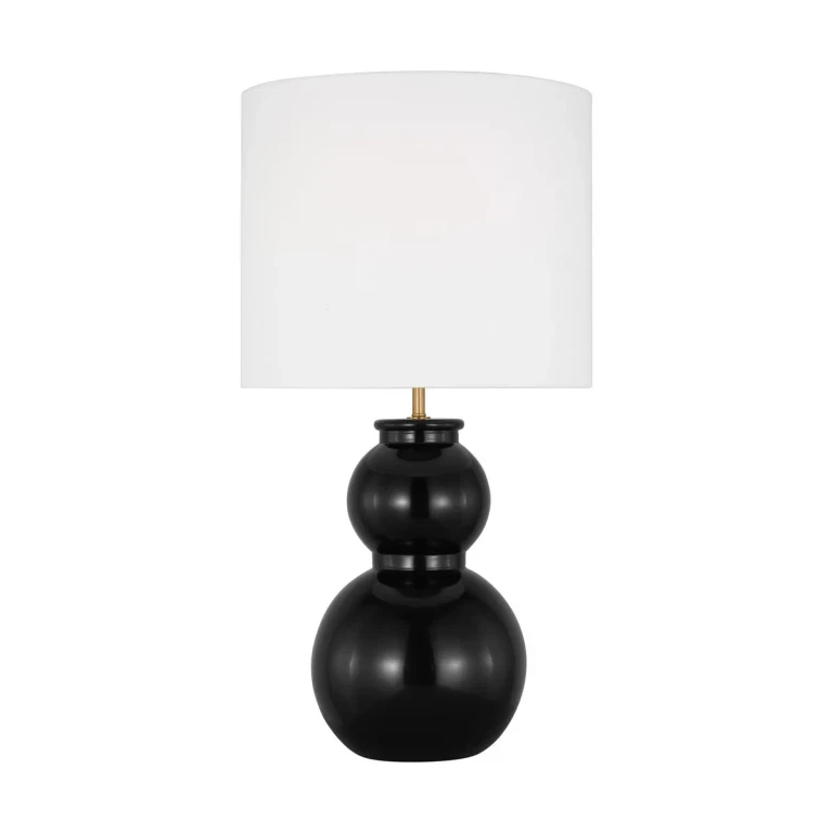 Gloss Black One Light Table Lamp from the Buckley Collection
