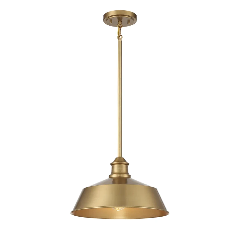 Trade Winds Grady 1-Light Pendant in Natural Brass - TW7221NB