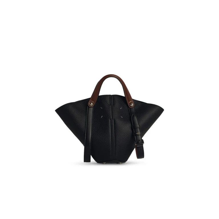 Small dress-age Black Leather Bag
