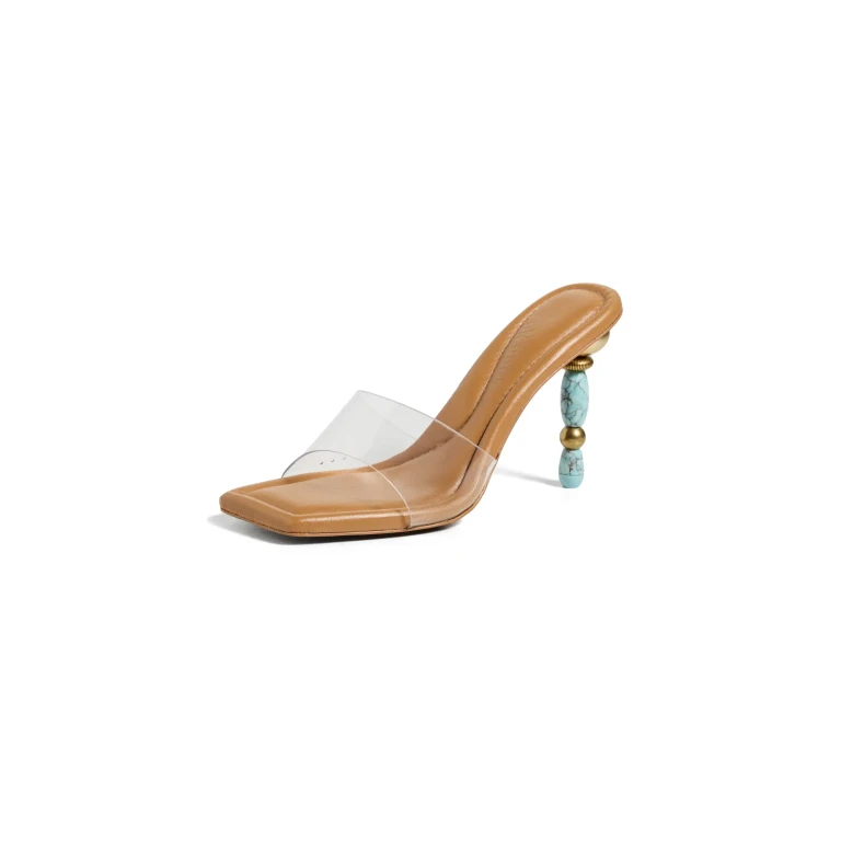 Cult Gaia Mahina High Heels Clear Ibiza Turquoise 37.5