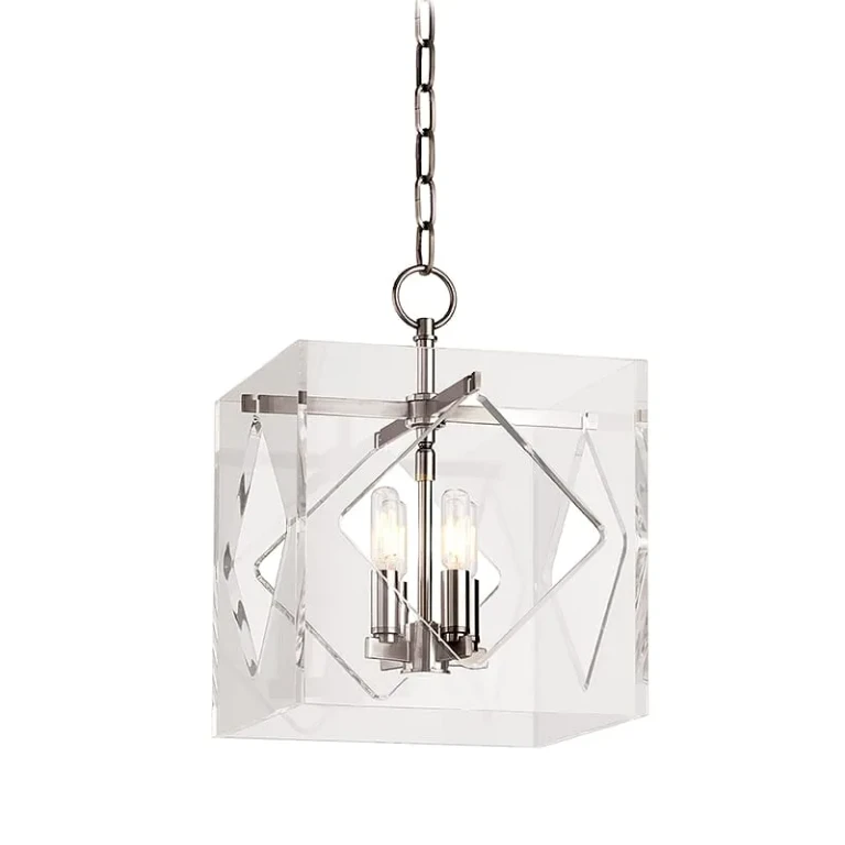 Travis 4-Light 16" Pendant Light in Polished Nickel