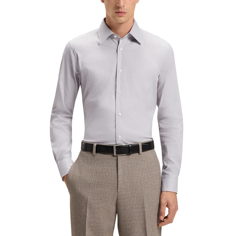 Boss L Hays Slim Fit Kent Collar Button Down Shirt