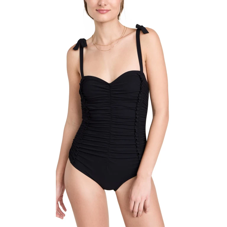 Karla Colletto Tate High Back One Piece Black 10
