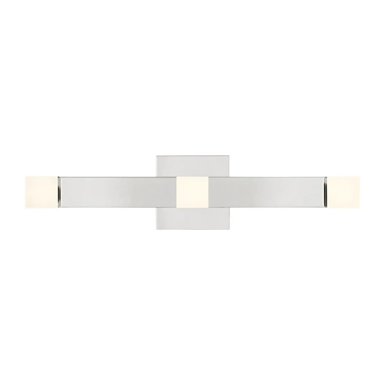 Chrome LED Bathroom Vanity Light from the Brander Collection