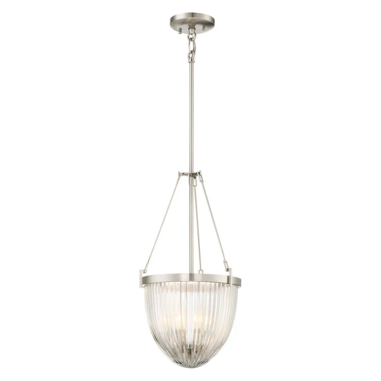 Atrio 3-Light 11" Pendant Light in Brushed Nickel