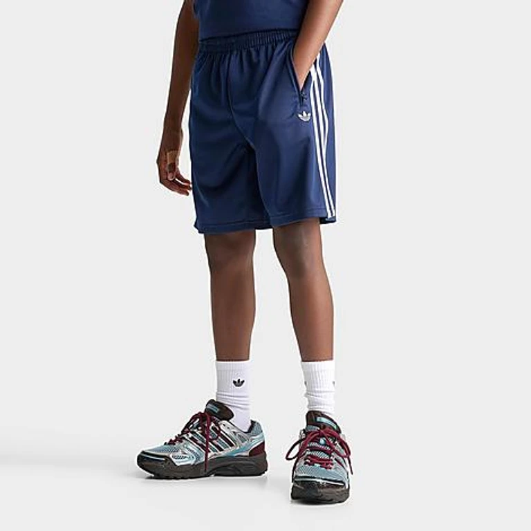 adidas Big Kids Originals Firebird Shorts in Night Indigo Size: XS