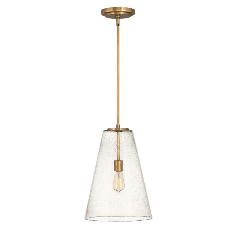 Heritage Brass LED Pendant from the Vance Collection