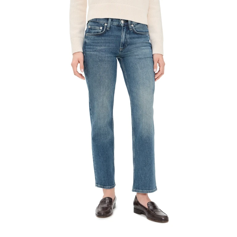 rag & bone Harlow Low Rise Ankle Straight Jeans Easton 23