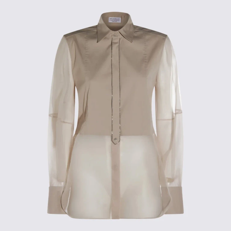 Camisa de algodão com xadrez Burberry