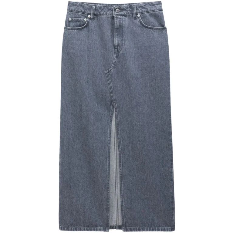 Filippa K Slit Denim Long Skirt