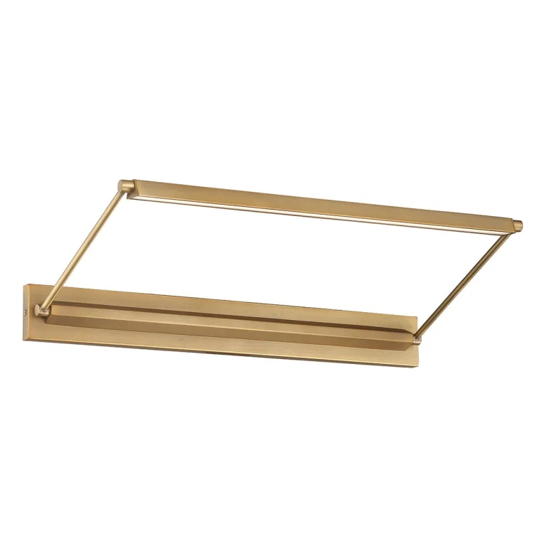 WAC Hudson 3000K Wall Sconce in Aged Brass - PL-LED23-30-AB