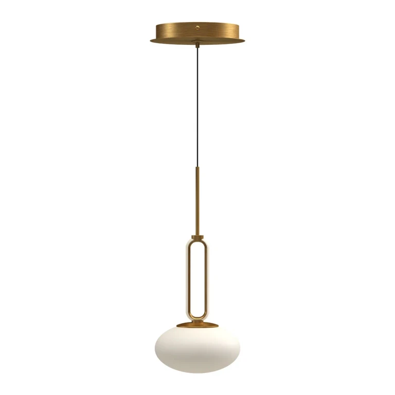 Brushed Gold LED Pendant from the Tavira Collection