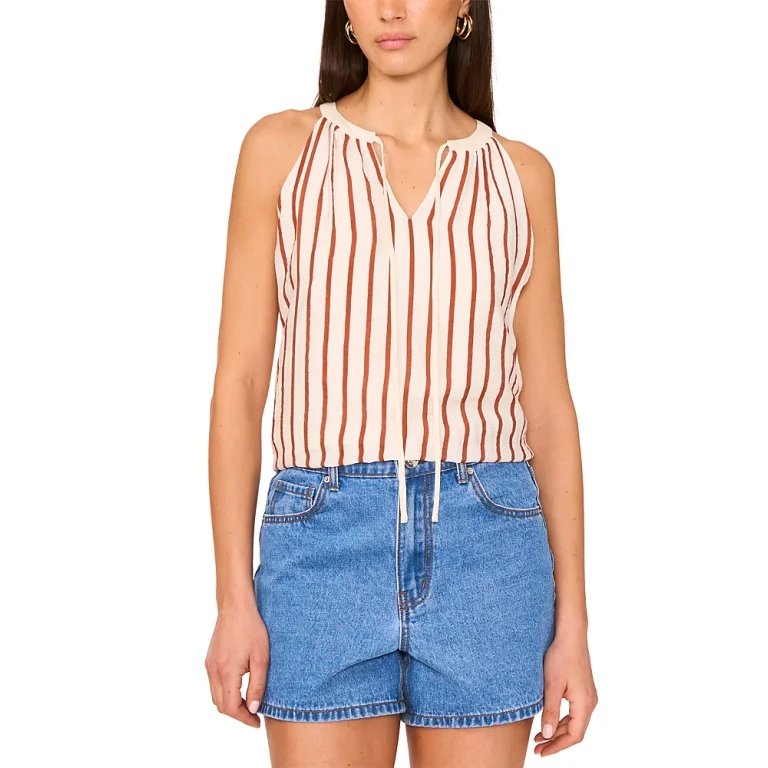 Vince Camuto Tie Neck Top