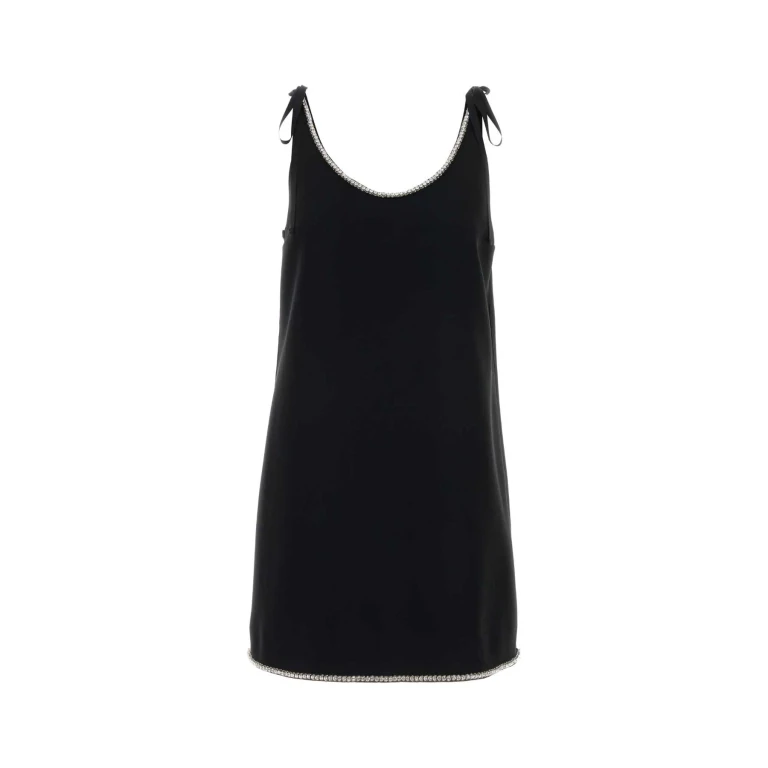Prada Black Sable Mini Dress Nero Abiti - Women