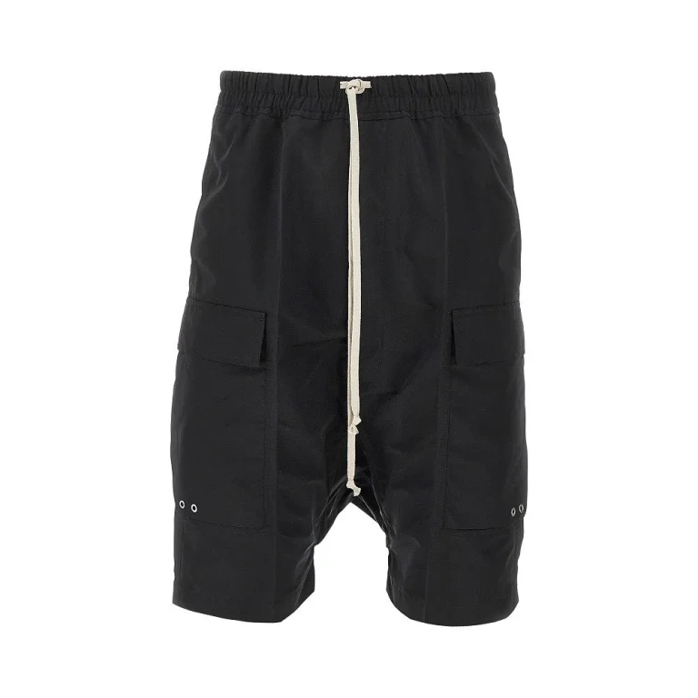 RICK OWENS Nylon cargo shorts Man 50