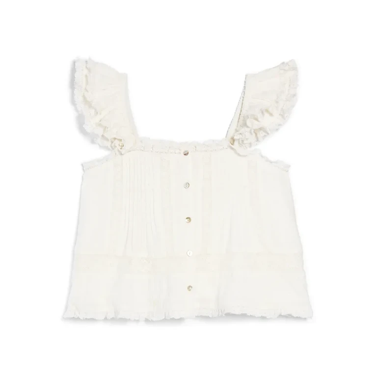 LoveShackFancy Girls' Norabel Top - Big Kid