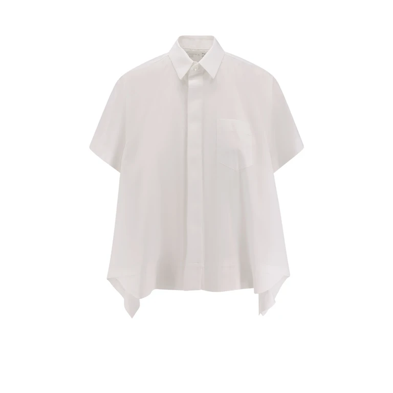 Sacai Shirts Beige Poliestere - Women