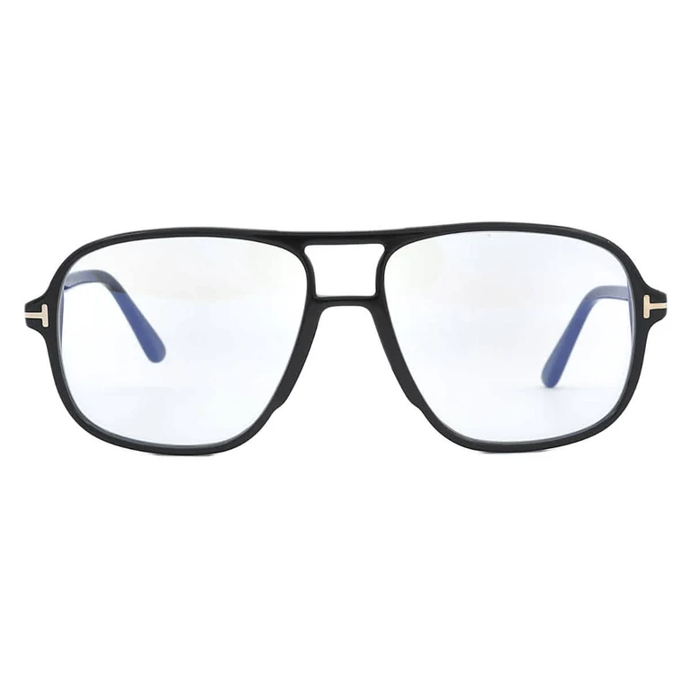 Tom Ford Blue Light Block Navigator Mens Eyeglasses FT5737-B 001 56