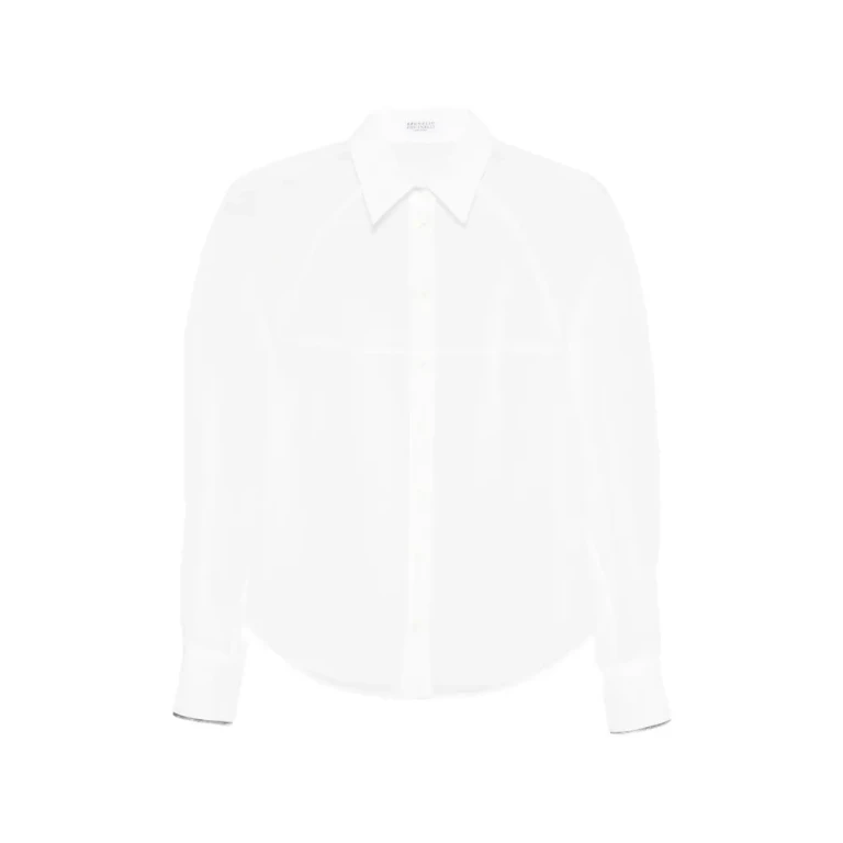 Brunello Cucinelli Sheer Long-sleeve Shirt