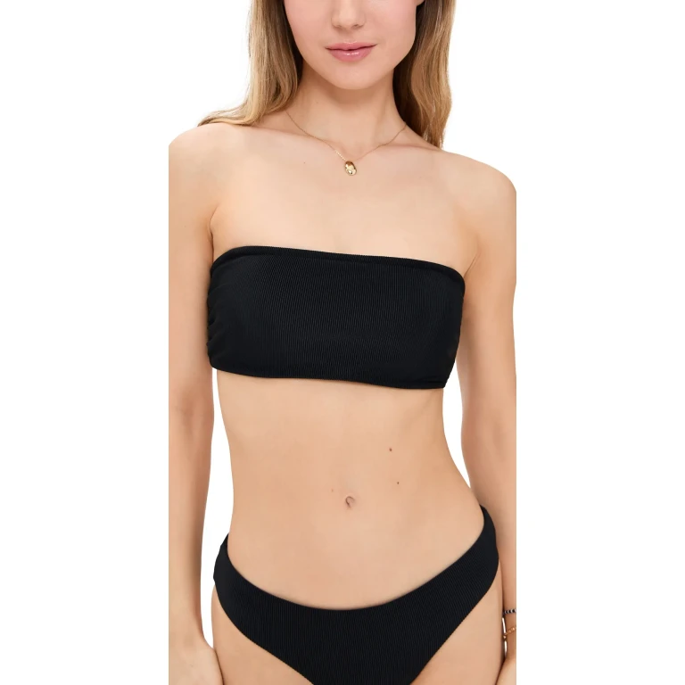 Beach Riot Kelsey Bikini Top Guava Jelly Crochet L