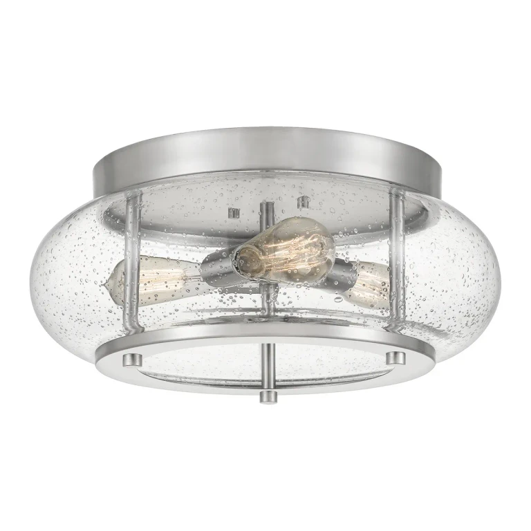 Trilogy 3-Light Flush Mount in Brushed Nickel