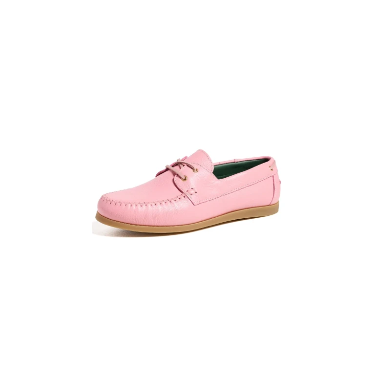 Vinny's Boatman Boat Shoes Dusty Rose Grain 40