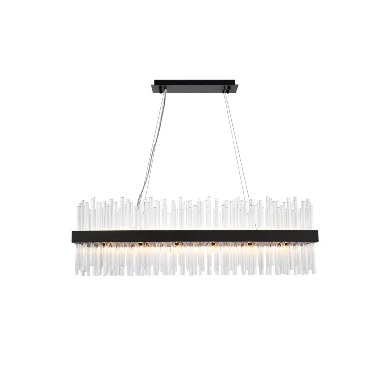 Black 24 Light Pendant from the Dallas Collection