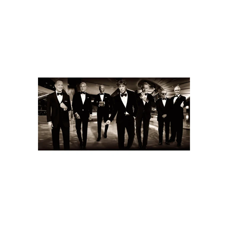 Icons in Black Tie Art Print | Andrew Martin Hollywood Big Shots