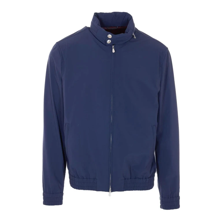 Brunello Cucinelli Pull Col Roulé - Bleu