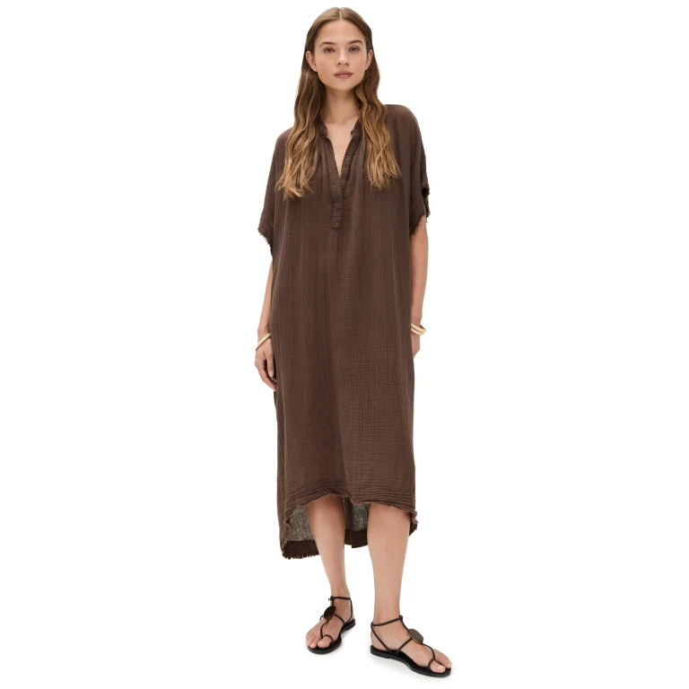 9seed Tunisia Dress Chocolate One Size