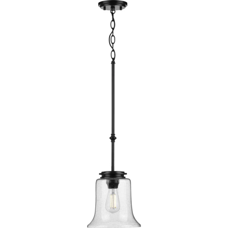 Black One Light Mini Pendant from the Winslett Collection
