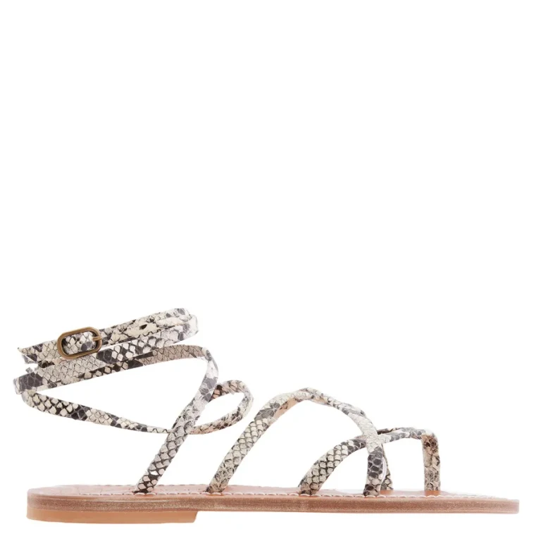 K Jacques Crisscrossed Straps Zenobie Sandals
