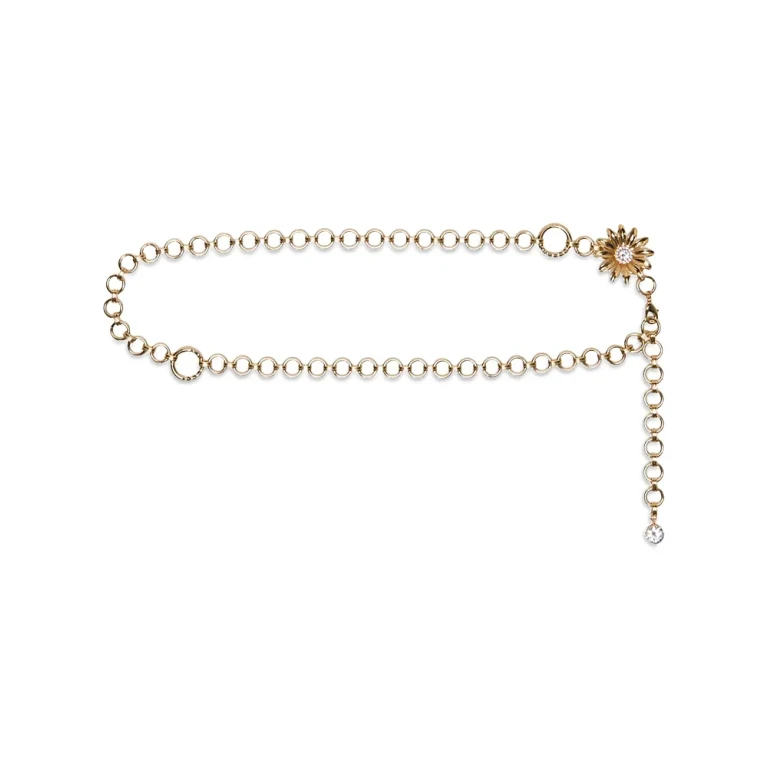 Maje Women's Flower-Embellished Chain Belt