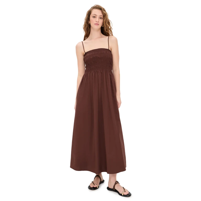 Pistola Bianca Dress Green Blue Stripe S