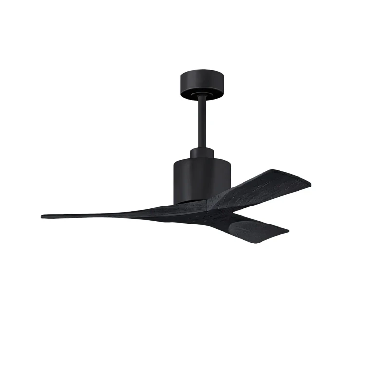 Nan 6-Speed DC 42 Ceiling Fan in Matte Black with Matte Black blades