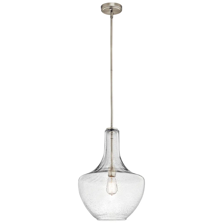 Everly 13.75" Pendant in Brushed Nickel