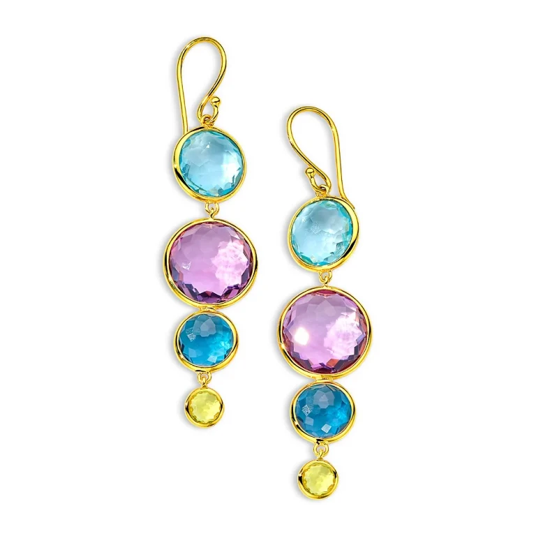 Ippolita 18K Yellow Gold Lollipop Multi Gemstone Drop Earrings