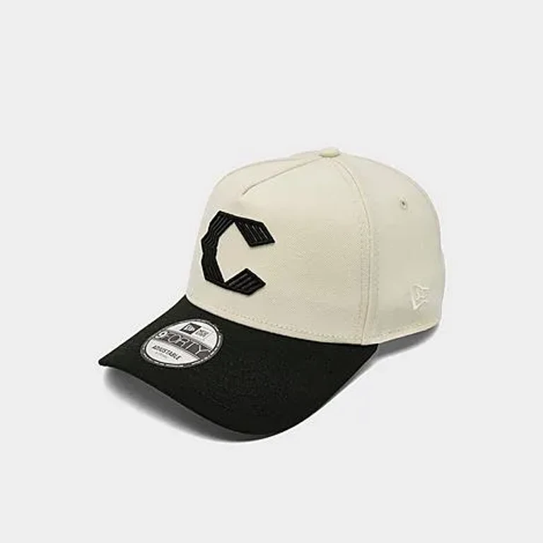 New Era Cincinnati Reds MLB City Connect 9FORTY A-Frame Snapback Hat in Chrome/Black