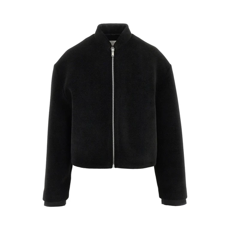 Jil Sander Samt-Jacke mit Reißverschluss für Damen, Größe 36
