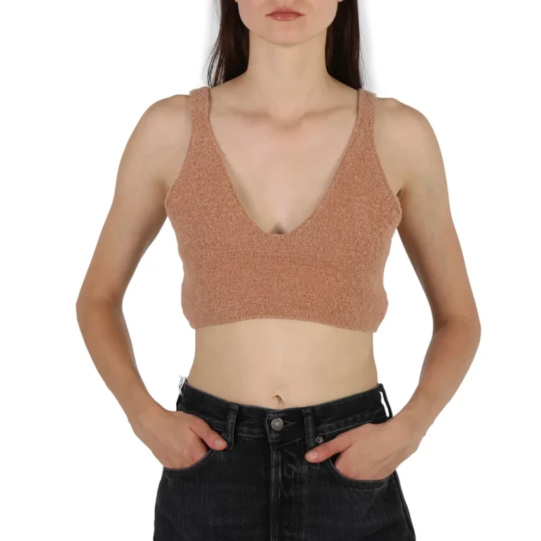 Nanushka Ladies Zosia Cropped Knit Top, Size Large