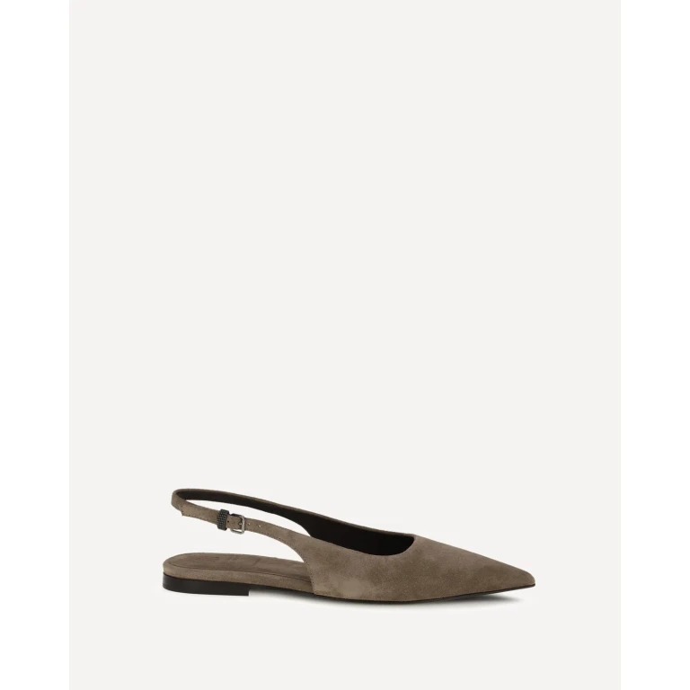 Ballerines en daim pour femme Brunello Cucinelli taille 36